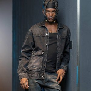 کت جین - مشکی