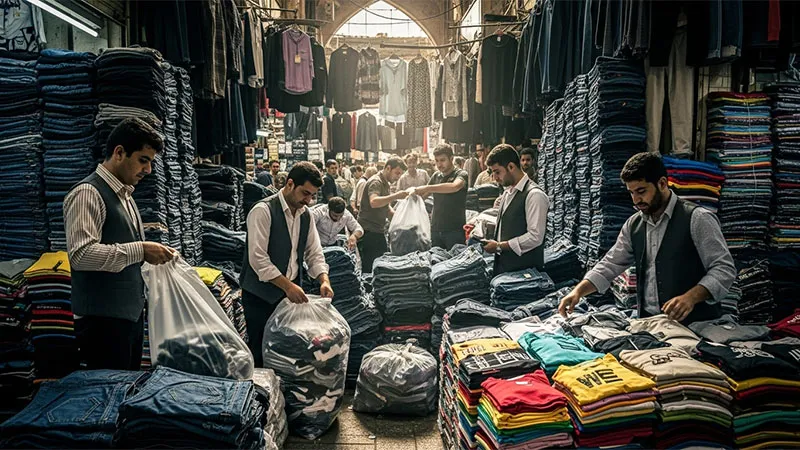 مقایسه قیمت ها در تولیدی های مختلف در بازار بزرگ تهران