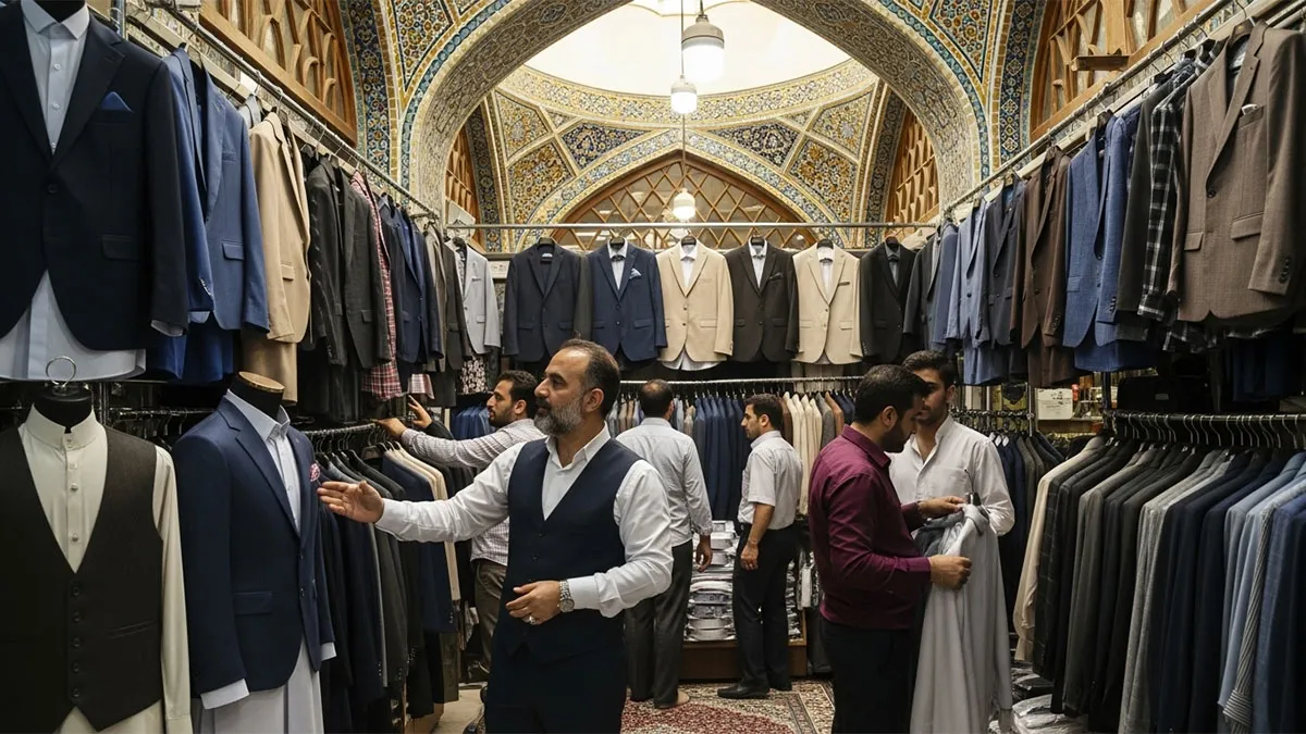 تولیدی لباس مردانه بازار بزرگ تهران