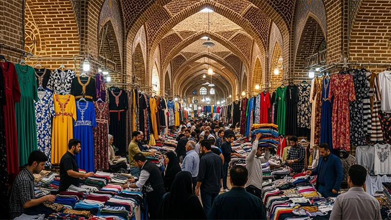 انواع تیشرتهای مردانه در بازار بزرگ تهران