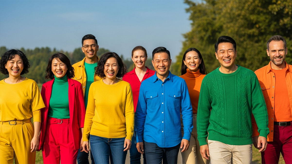 تاثیر لباس های رنگی در روحیه افراد