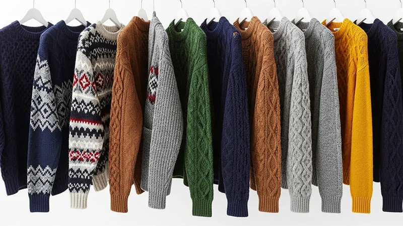 انواع پلیور و بافت مردانه